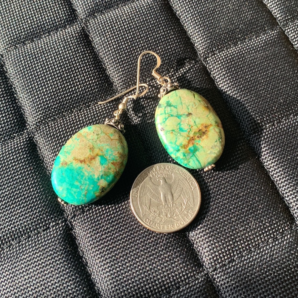 Turquoise Sterling Earrings .925